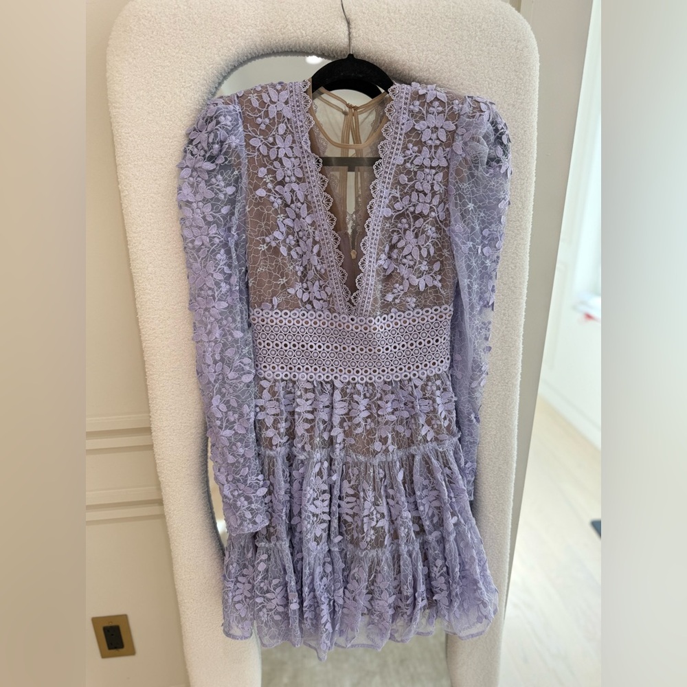 Bronx and banco lavender lace dress
